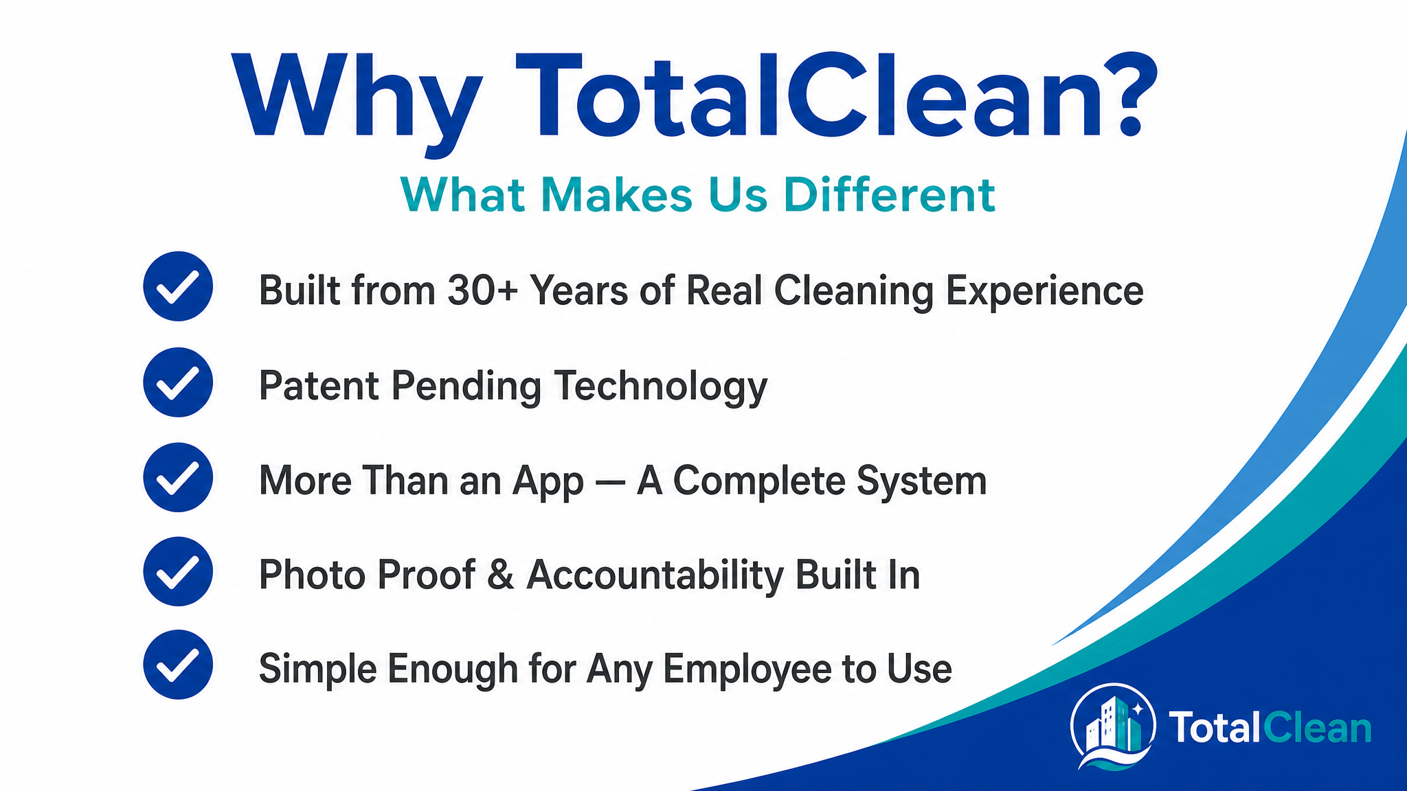 Why TotalClean — What makes us different